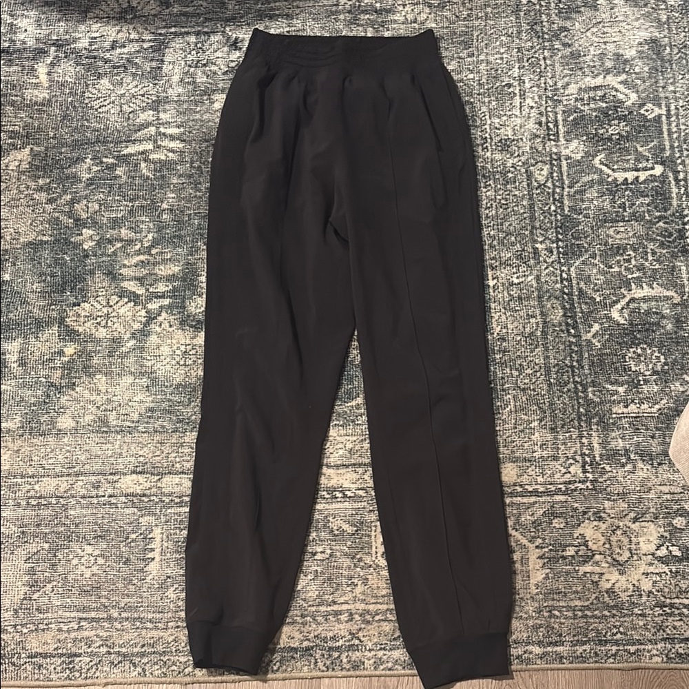 Lululemon Athletica Black Track Pants with Tapered Leg